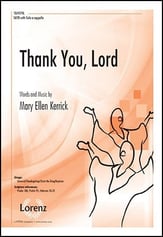 Thank You Lord SATB choral sheet music cover